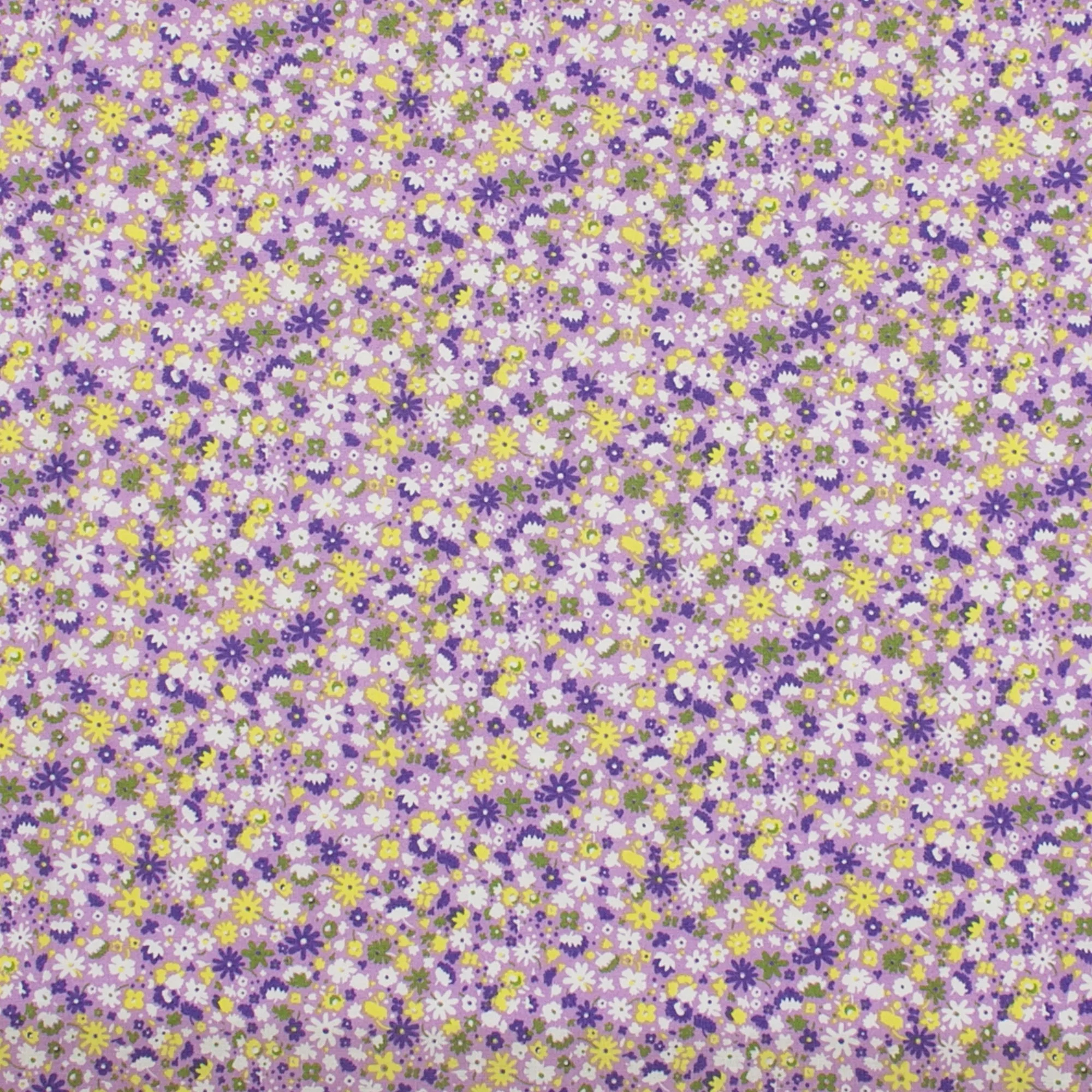LIBERTY of PARIS Printed Cotton - Small Bouquet - Mauve