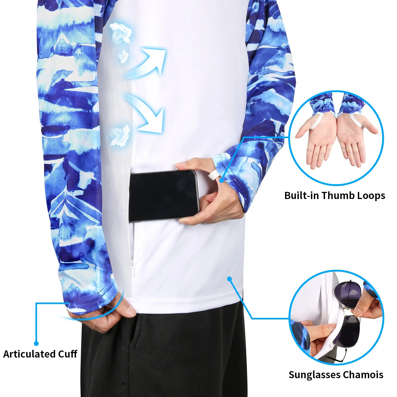 Long Sleeve Shirts UPF 50  (Bass)