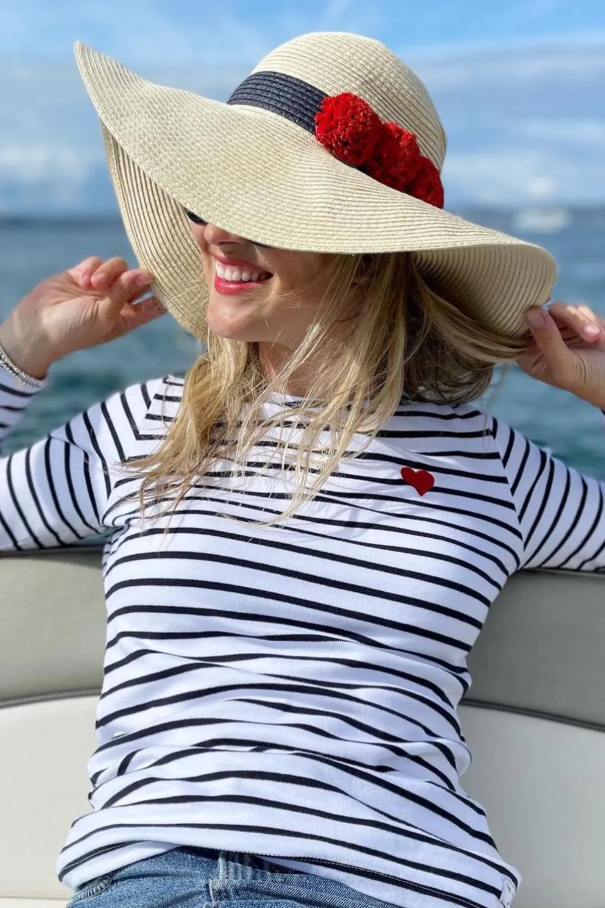 Love Heart Breton T-Shirt - Long Sleeve