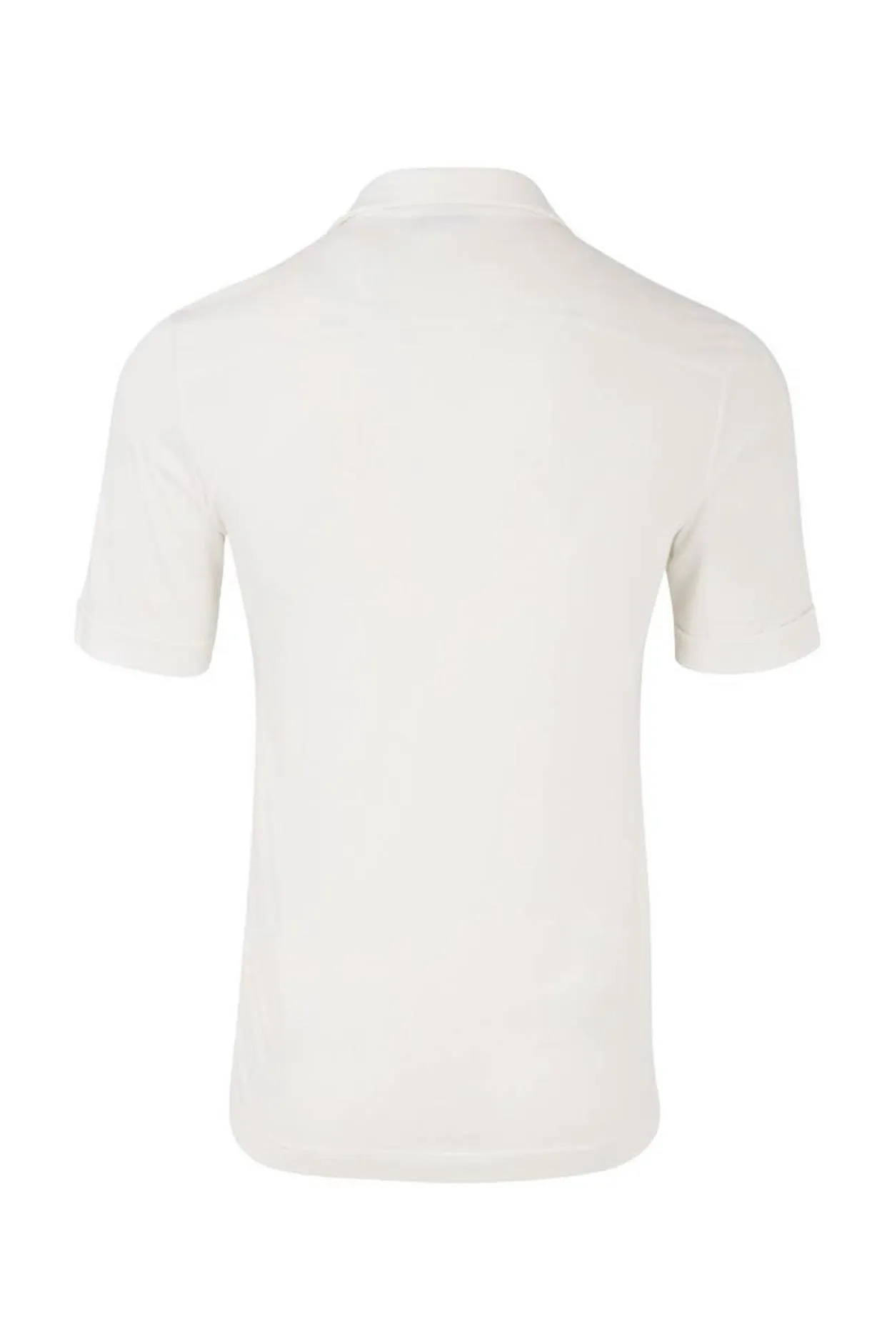 “Lucky” Linen Blend Muscle Shirt in White