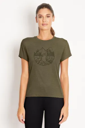 Marika Women’s Willow Tee Heather Dusty Olive