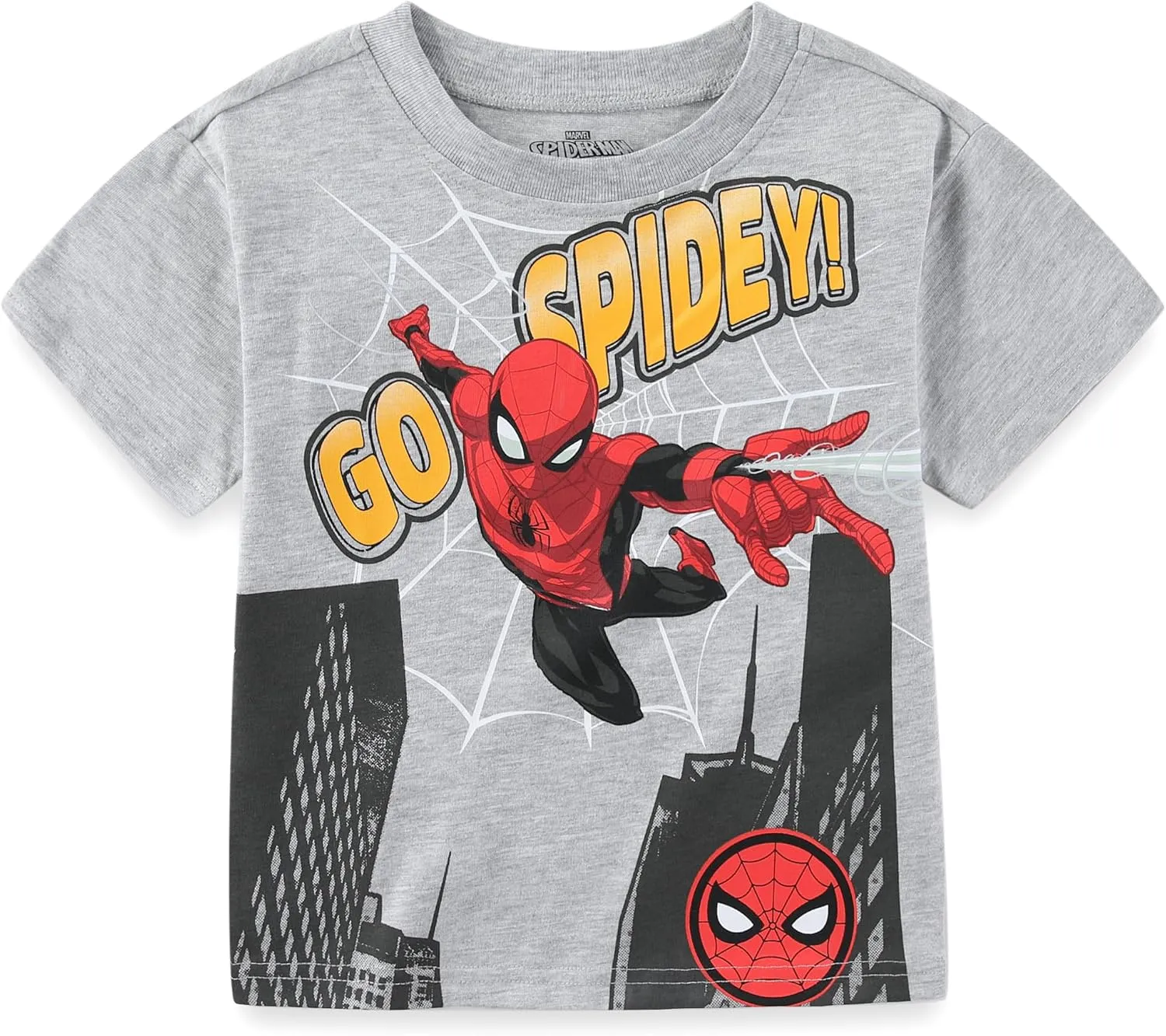 Marvel Spider-Man Boys 4 Piece Mix and Match T-shirts and Shorts Set for Toddlers