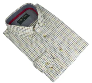 MCS201 - Men's London Tattersall Shirt - RED
