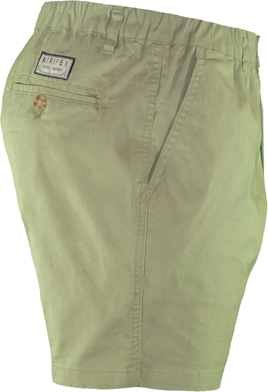 Men's 7" Inseam Elastic-Waist Casual Short Shorts 4-Way Stretch