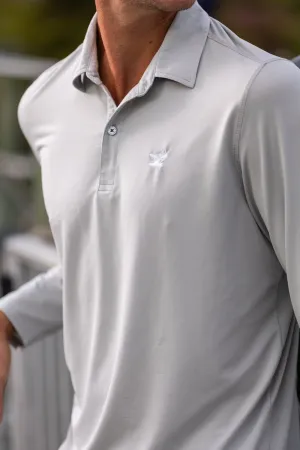 Men's Dritek Long Sleeve Polo I Highrise Gray