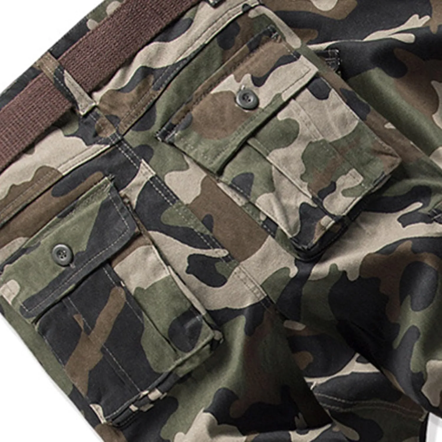 Mens Hiking Pants,Camo Military Hunting Combat Work Pants with Multi Pockets,Loose Fit Casual Cargo Pants,Comfy Tactical Pant