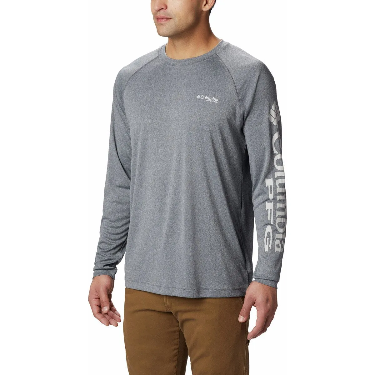 Men's PFG Terminal Tackle Heather Long Sleeve Shirt