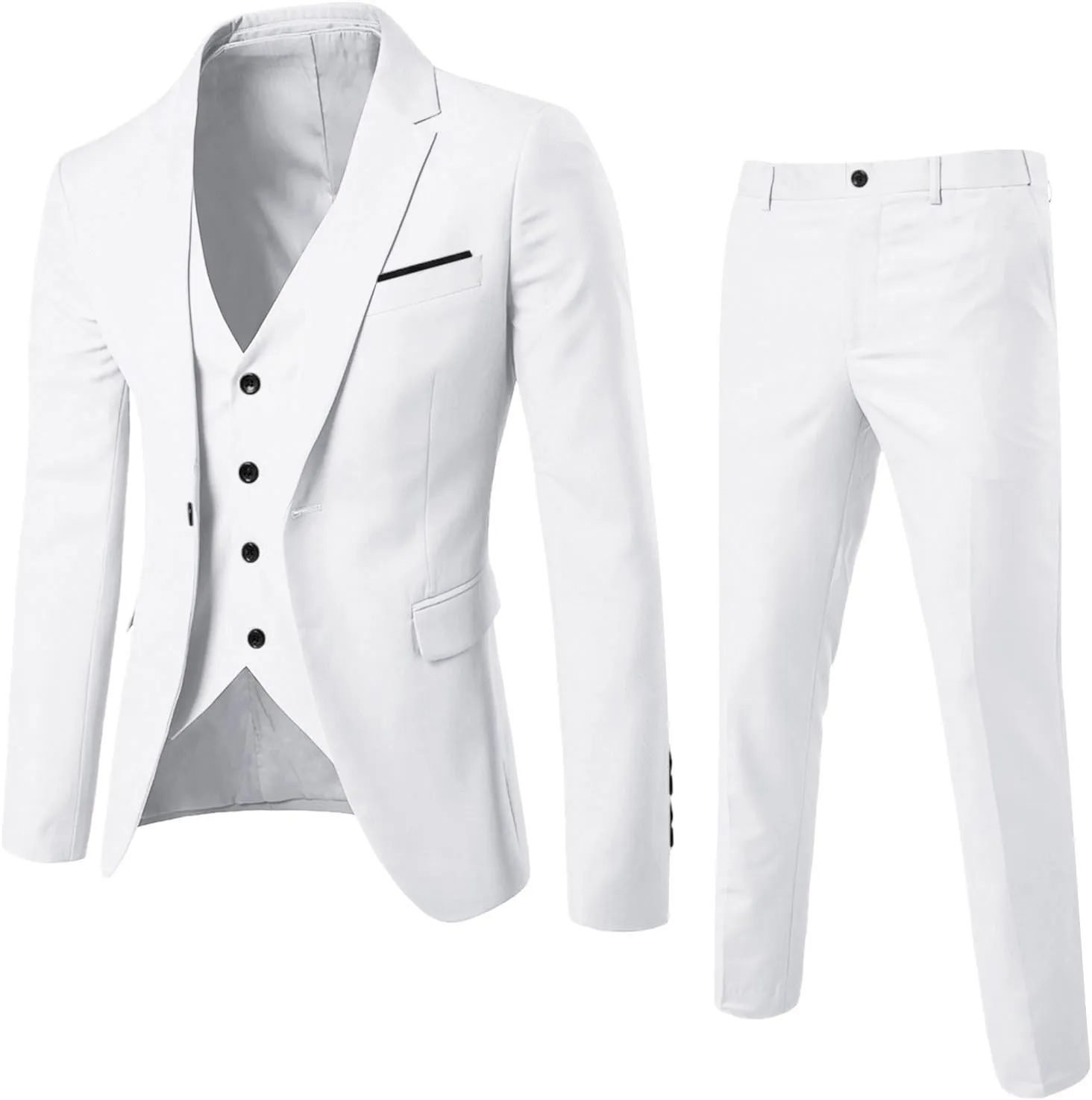Mens Suit 2024 3 Suit Business Wedding Party Jacket Vest & Pants Coat Trajes De Vestir para Elegantes Suit Men Men 2