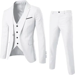 Mens Suit 2024 3 Suit Business Wedding Party Jacket Vest & Pants Coat Trajes De Vestir para Elegantes Suit Men Men 2