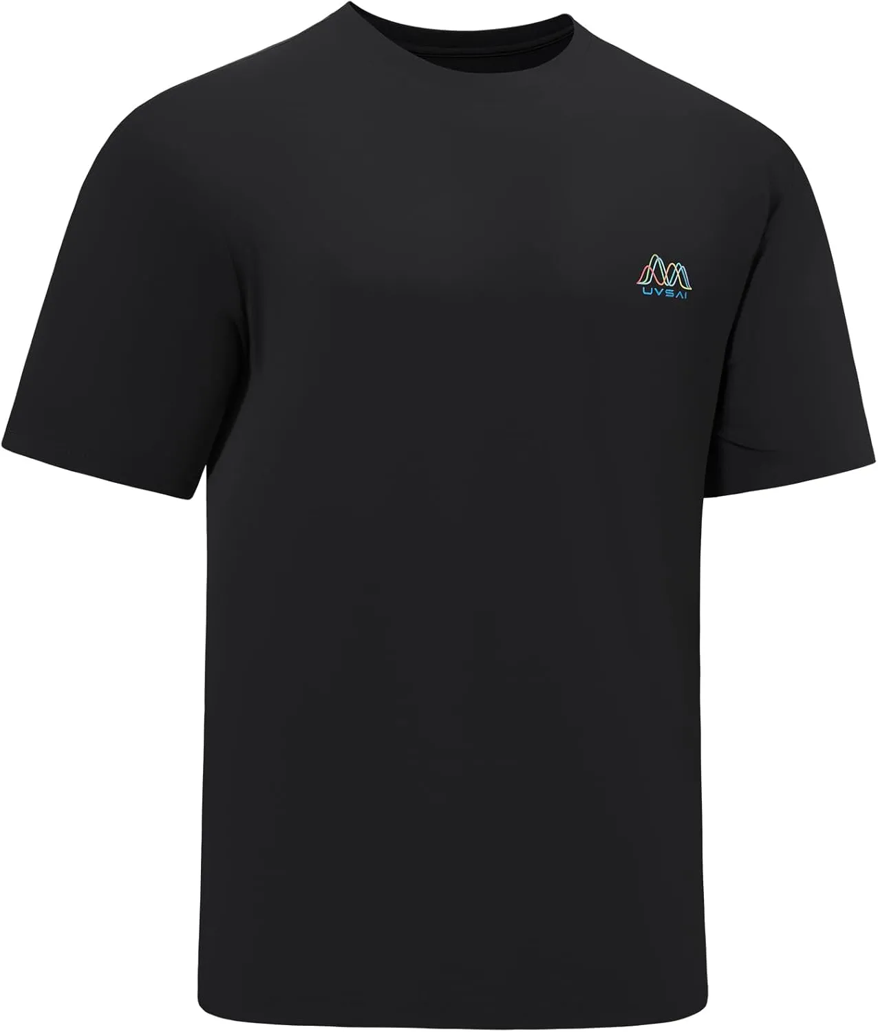 Mens UPF 50  Short Sleeve Shirt Permanent UV Sun Protection Performance Hiking Fishing T-Shirts