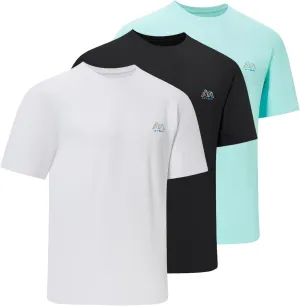 Mens UPF 50  Short Sleeve Shirt Permanent UV Sun Protection Performance Hiking Fishing T-Shirts