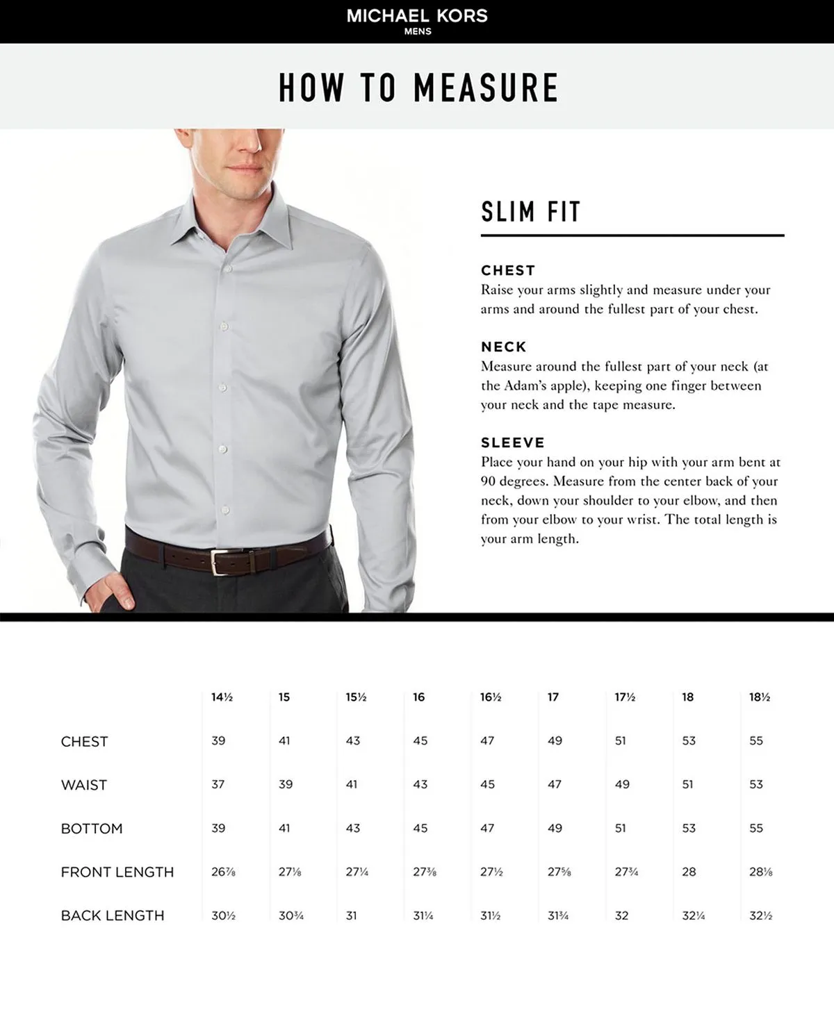Michael Kors men's slim fit airsoft performance non-iron dress shirt, gray