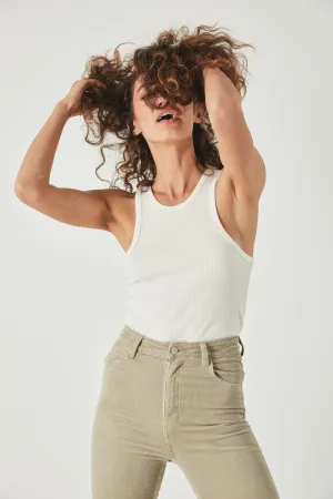 Miller Rib Tank - White