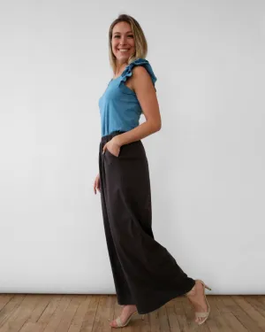 MOANA full-length pants in Charcoal