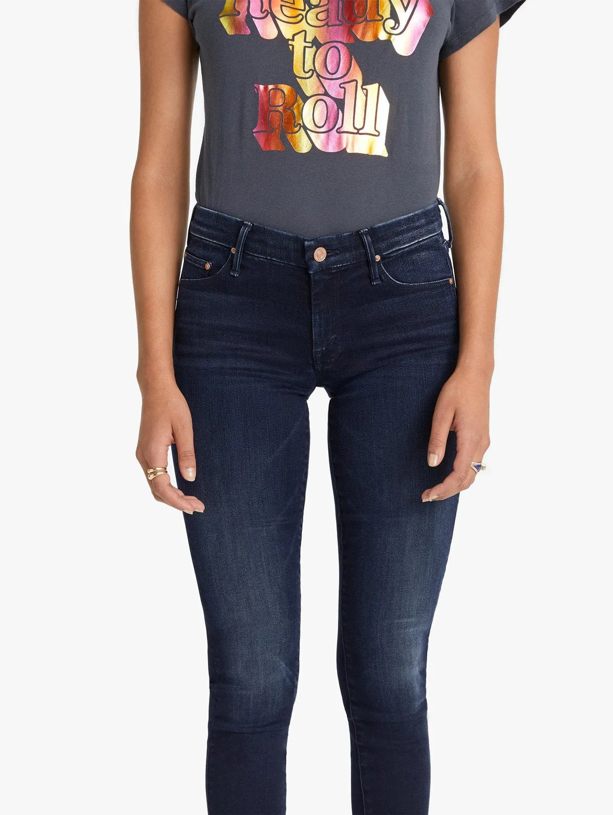 Mother Denim - The Super Looker Skinny Jeans in After Party