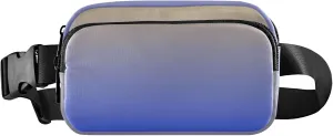 Ombre Yellow Ultramarine Gradient Fanny Pack for Women Waterproof Hip Bag Belt Pouch Cute Travel Waist Pouch