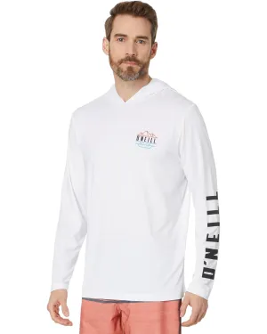 ONeill Travler UPF Hooded Long Sleeve Pullover White