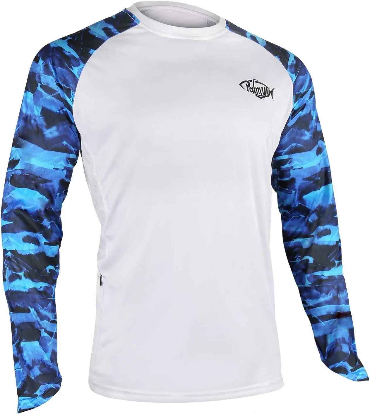 Palmyth Fishing Shirt for Men Long Sleeve Sun Protection UV UPF 50  T-Shirts with Pocket