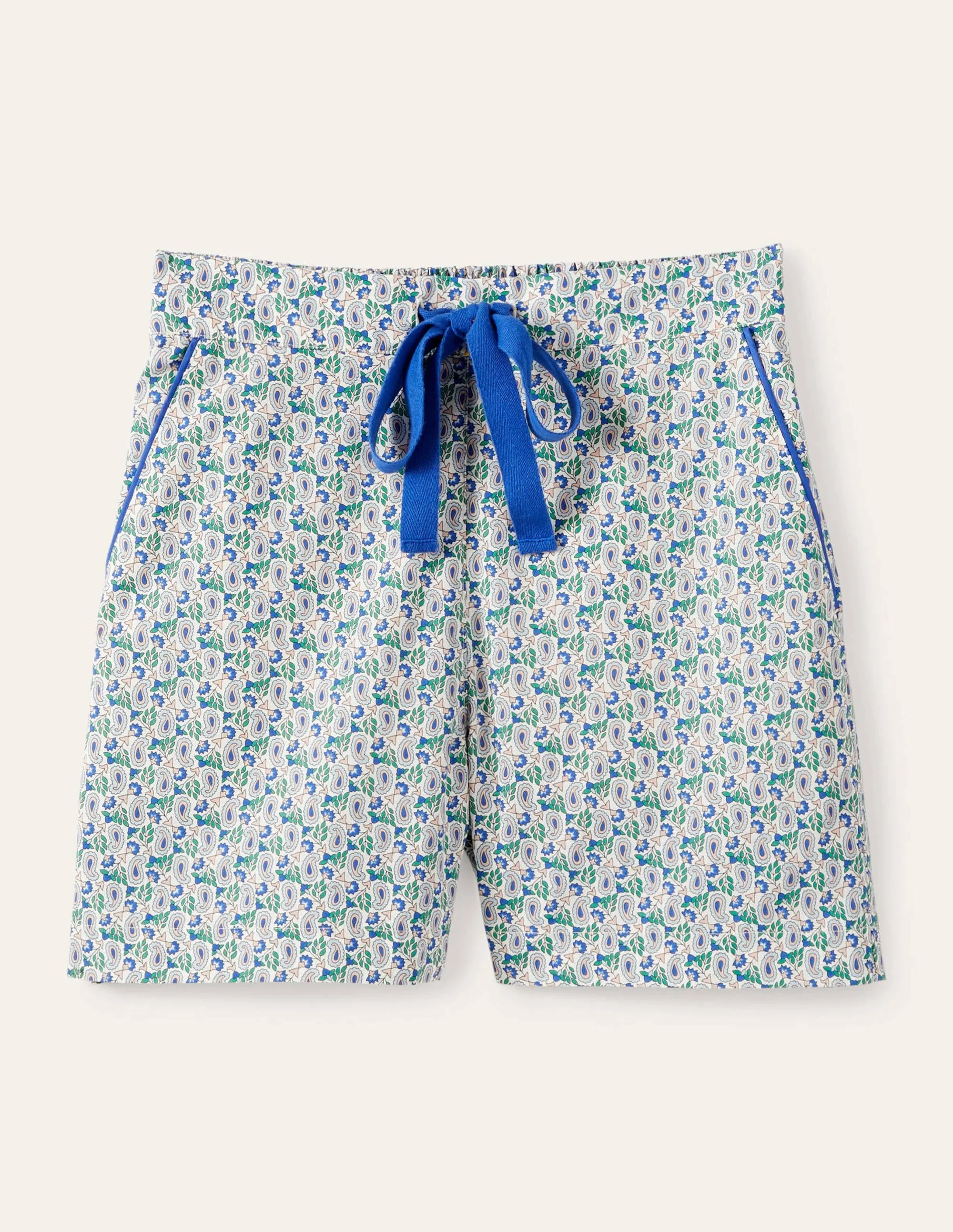 Phoebe PJ Shorts-Ivory, Pretty Paisely