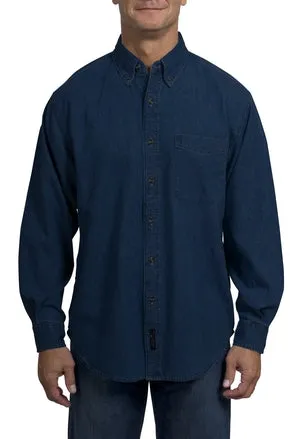 Port & Company - Long Sleeve Value Denim Shirt. SP10