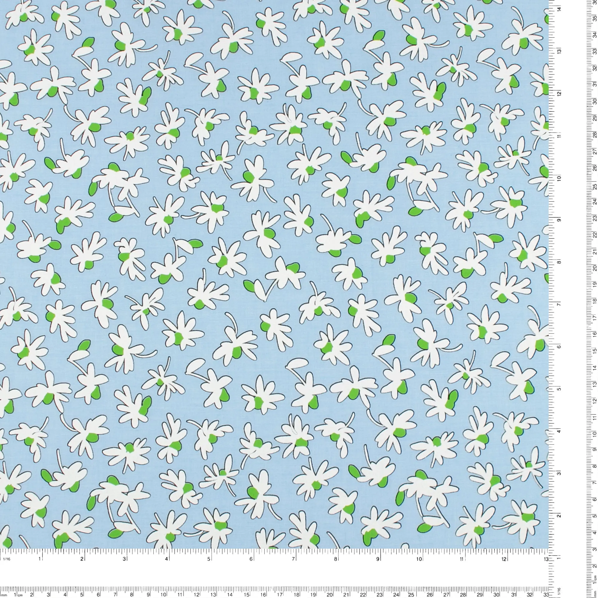 Printed Chambray - CAPRI - 003 - Light Blue