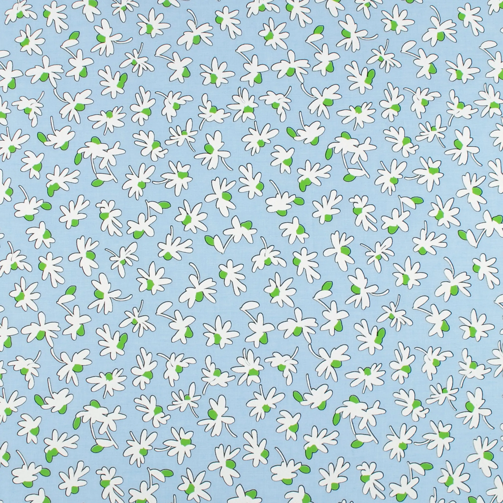 Printed Chambray - CAPRI - 003 - Light Blue