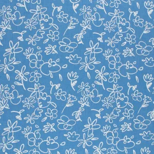 Printed Chambray - CAPRI - 006 - Medium Blue