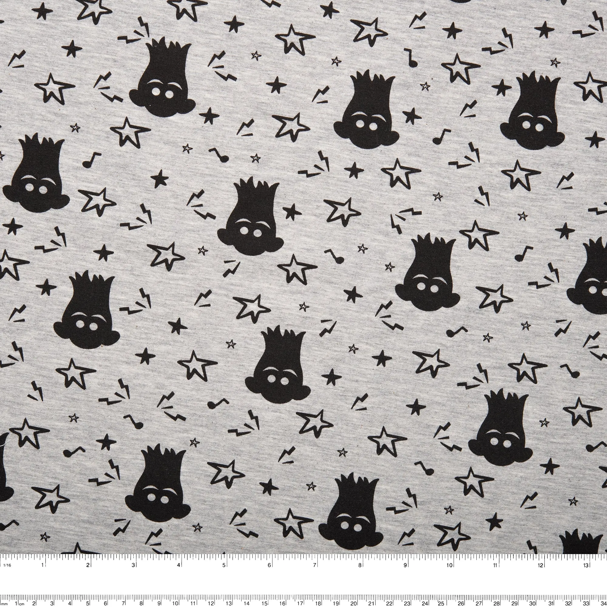 Printed knit - IMA-GINE F22 - Trolls - Grey