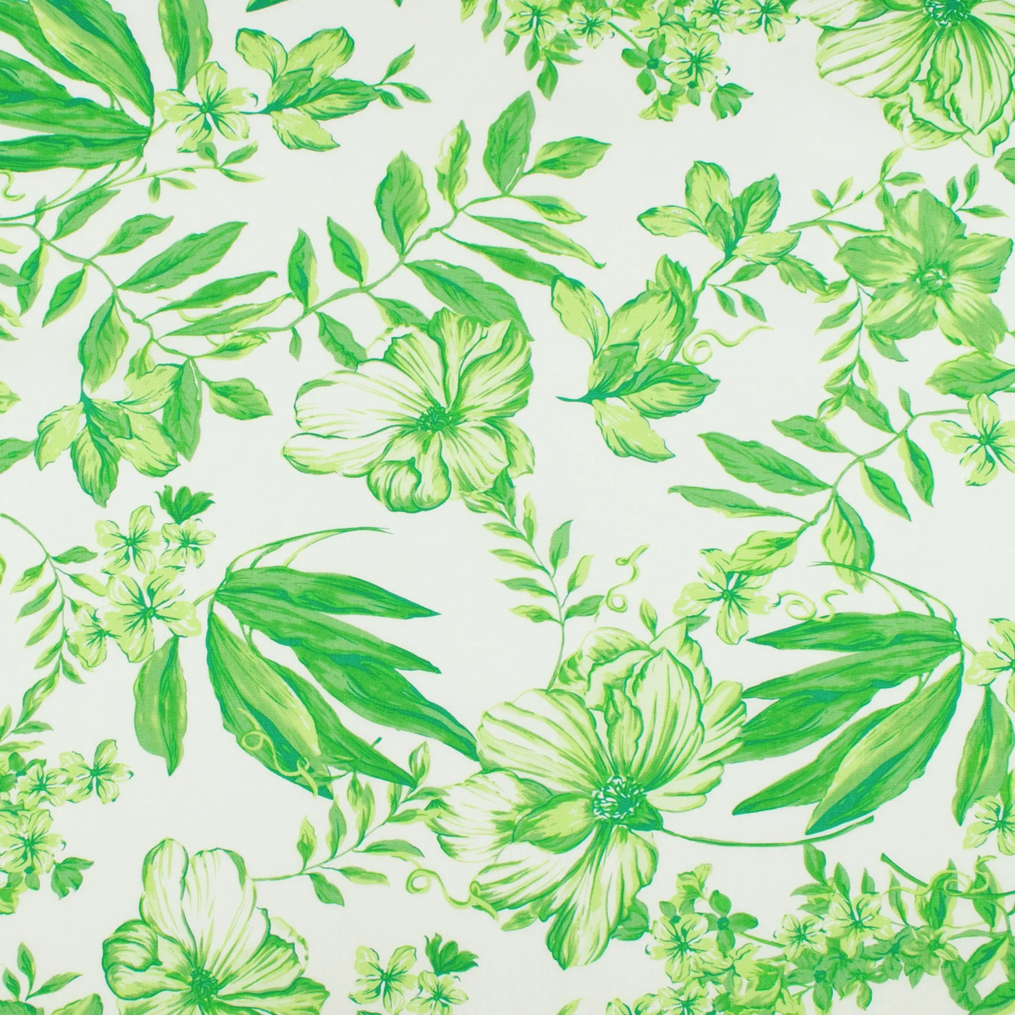 Printed Rayon & Linen - TOBAGO - 012 - Green