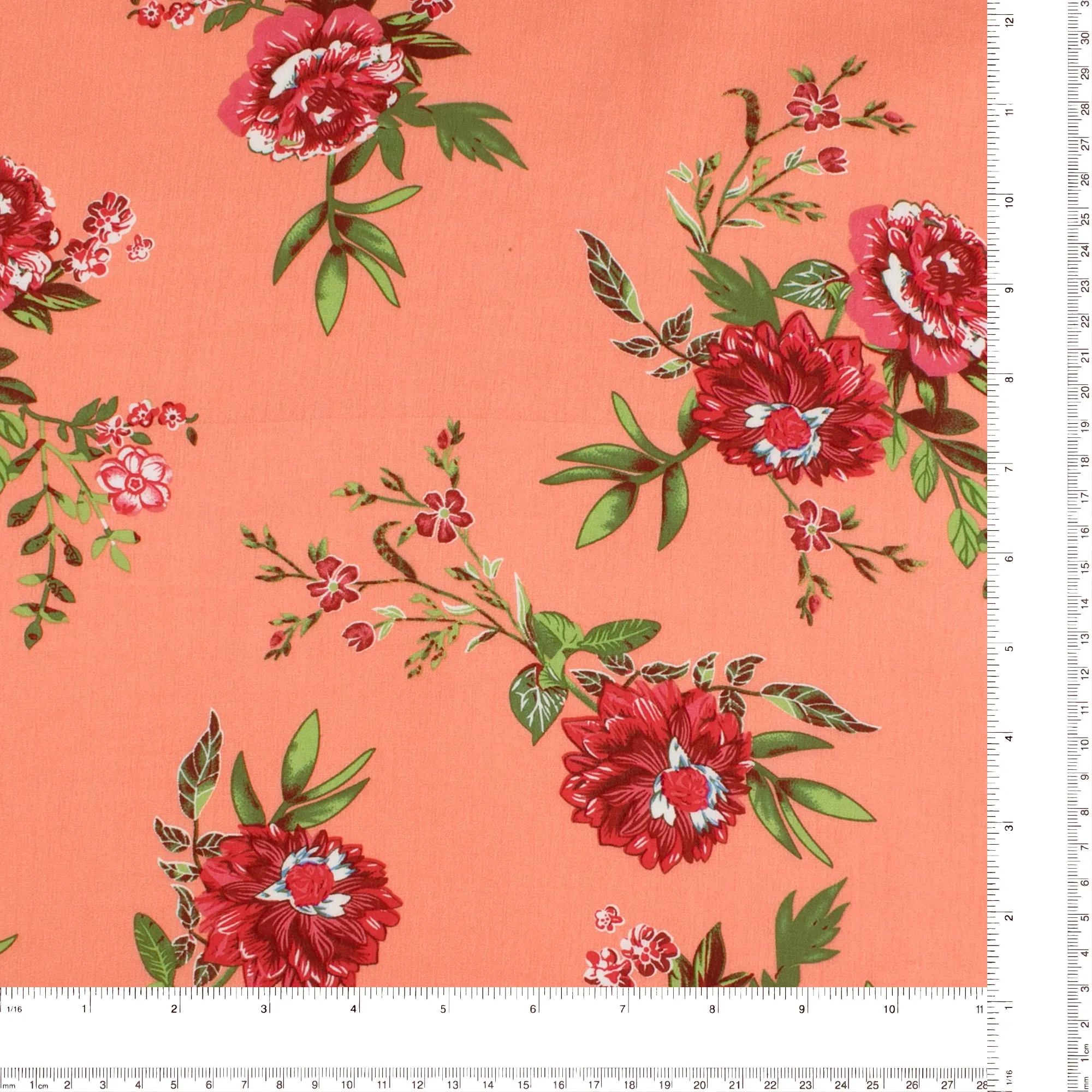 Printed Rayon Yoryu - TALIA  011 - Strawberry