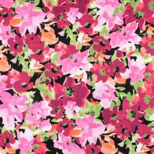 Printed Voile - SILVIA - 029 - Magenta
