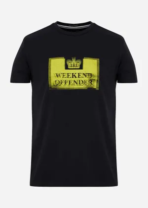 Prison sulphur tee - black