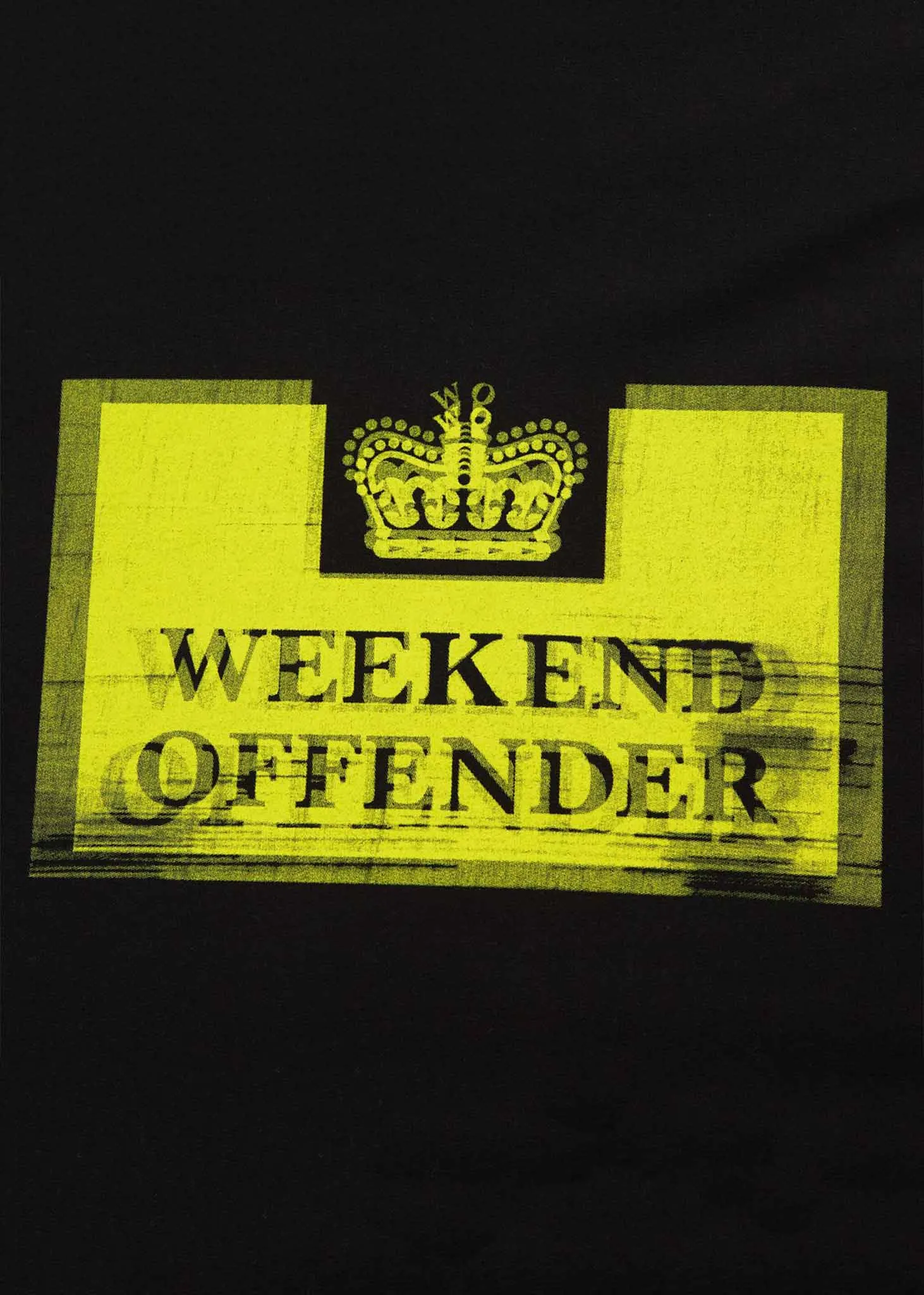 Prison sulphur tee - black