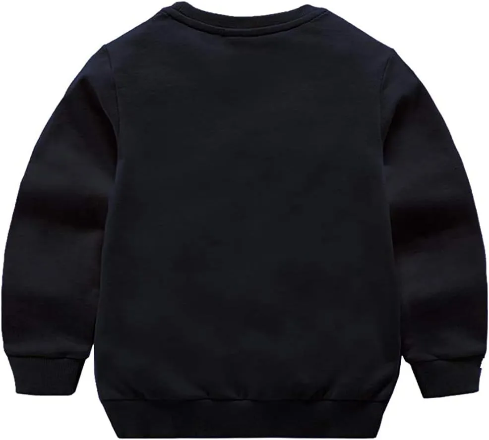 PTPuke Toddler Boys Girls Solid Cotton Thin Sweatshirt Long Sleeve top T-Shirts