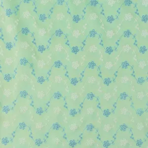 PUFF Printed Rayon Voile - Daisy - Green