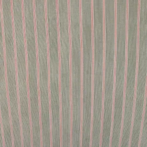 Rayon Poplin Stripe - Various Stripe - Grey / Red
