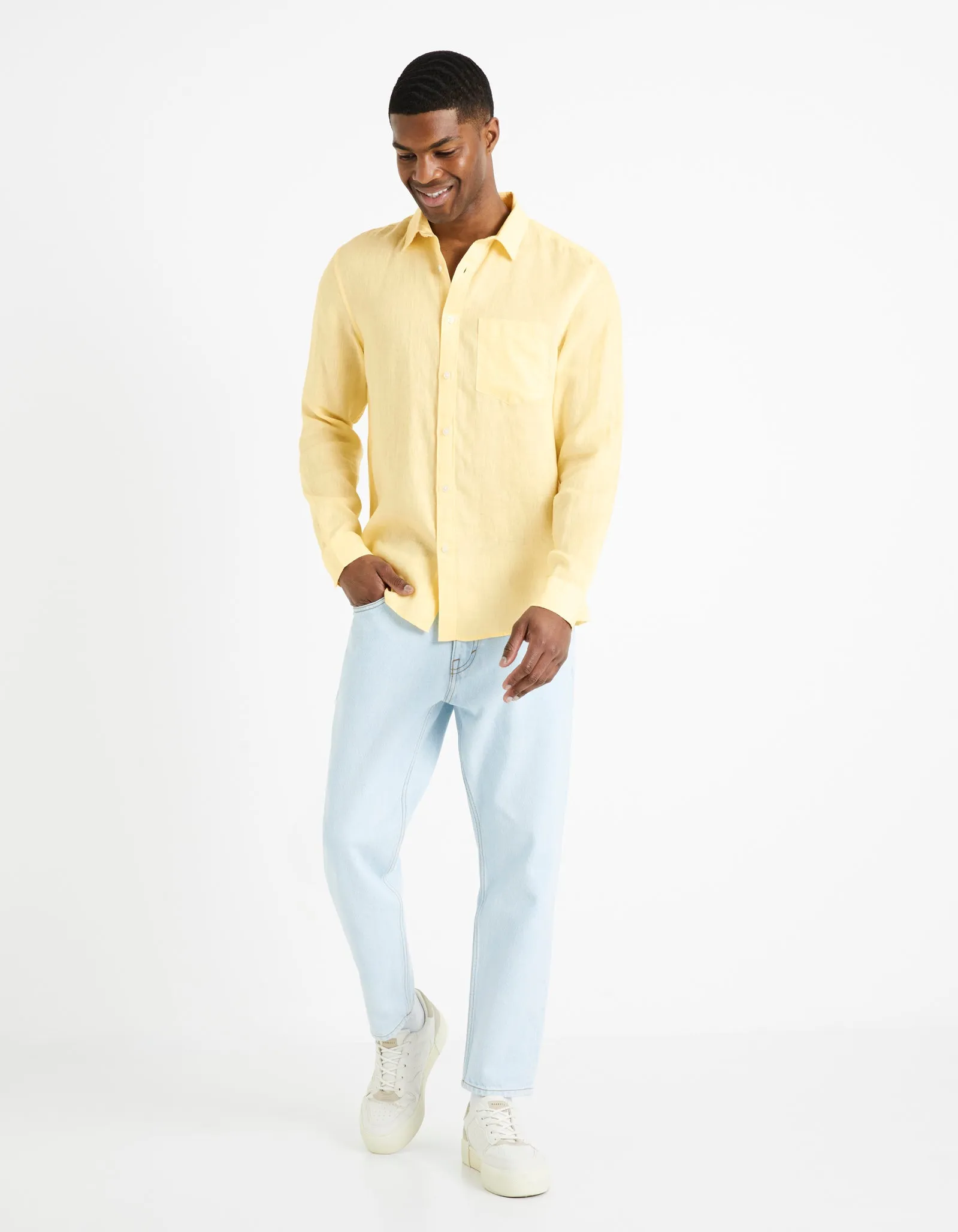 Regular shirt 100% linen