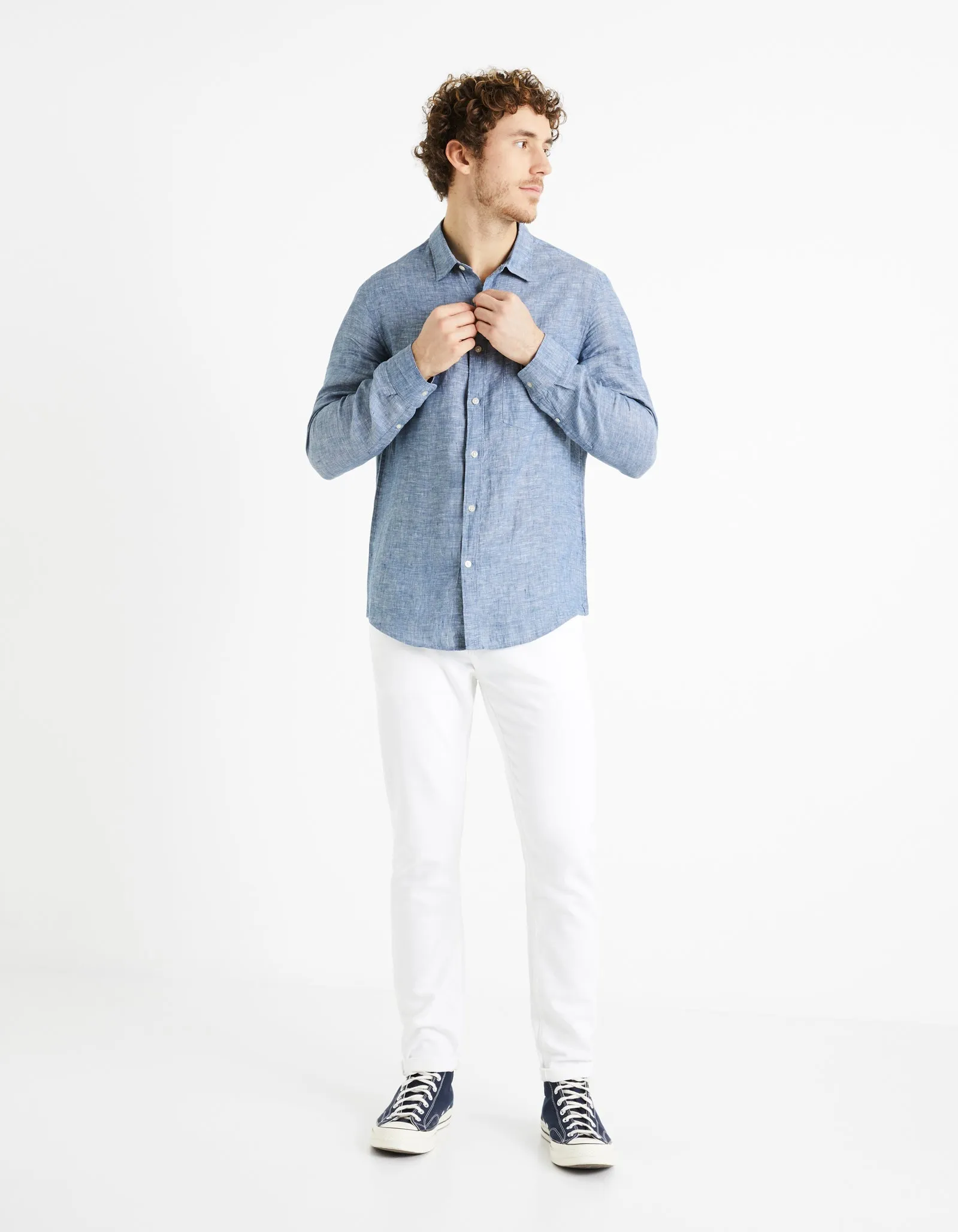 Regular shirt 100% linen