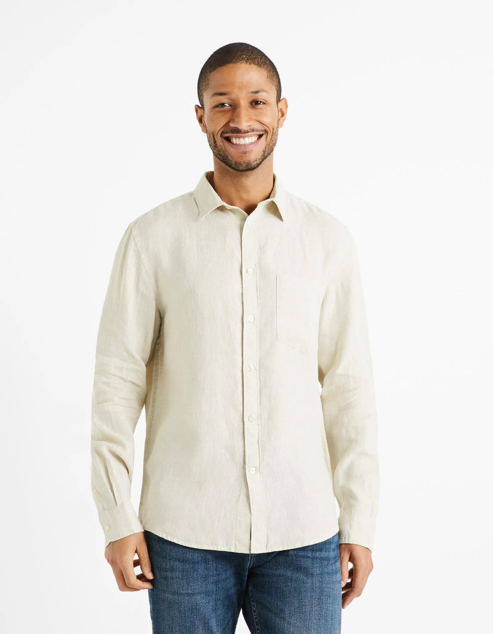 Regular shirt 100% linen