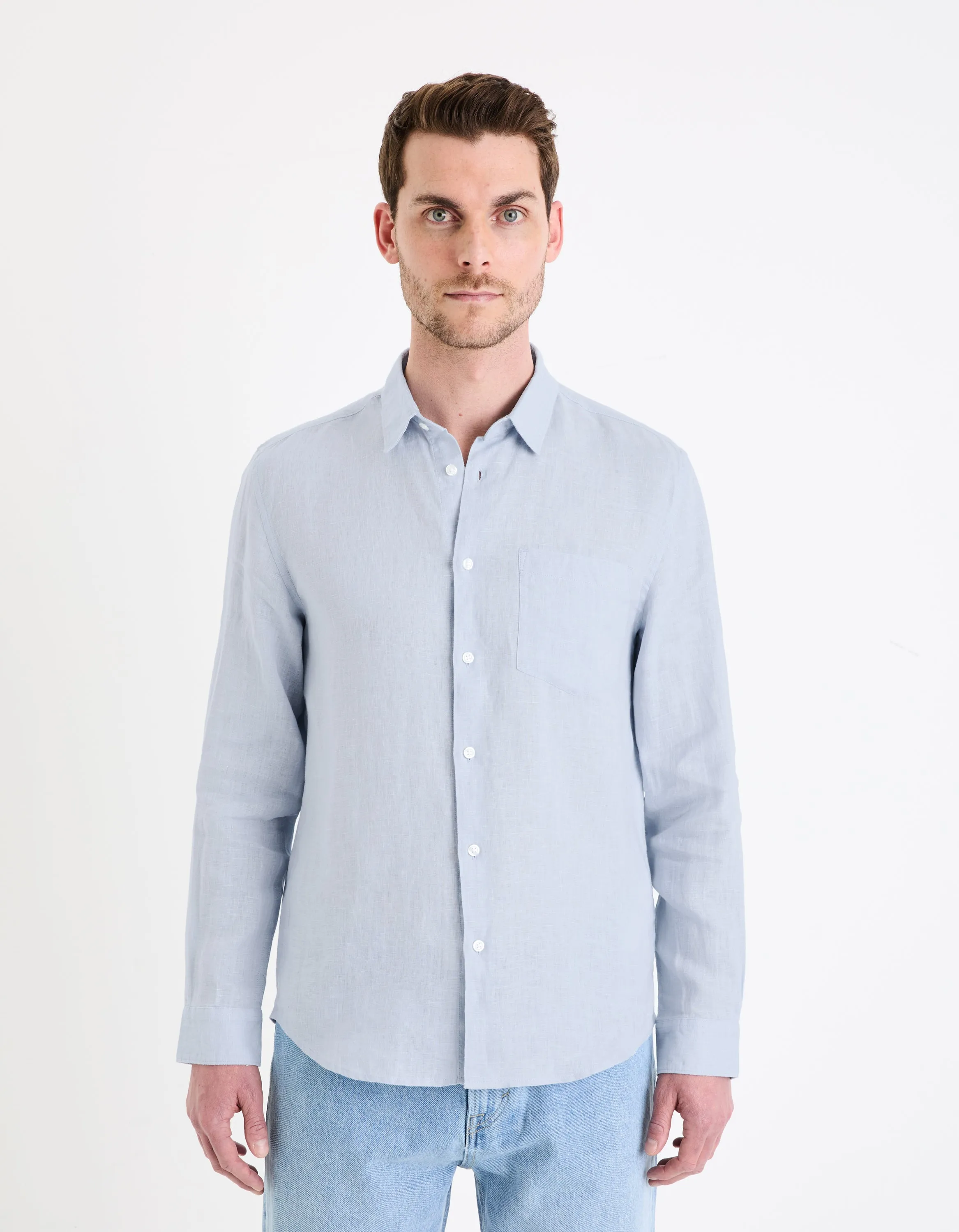 Regular shirt 100% linen