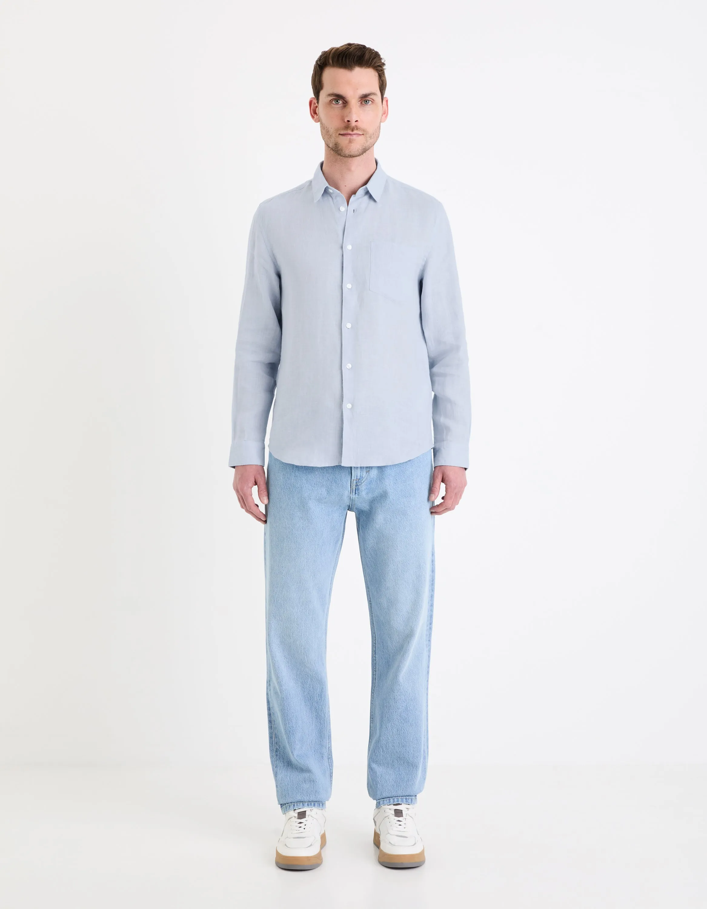 Regular shirt 100% linen
