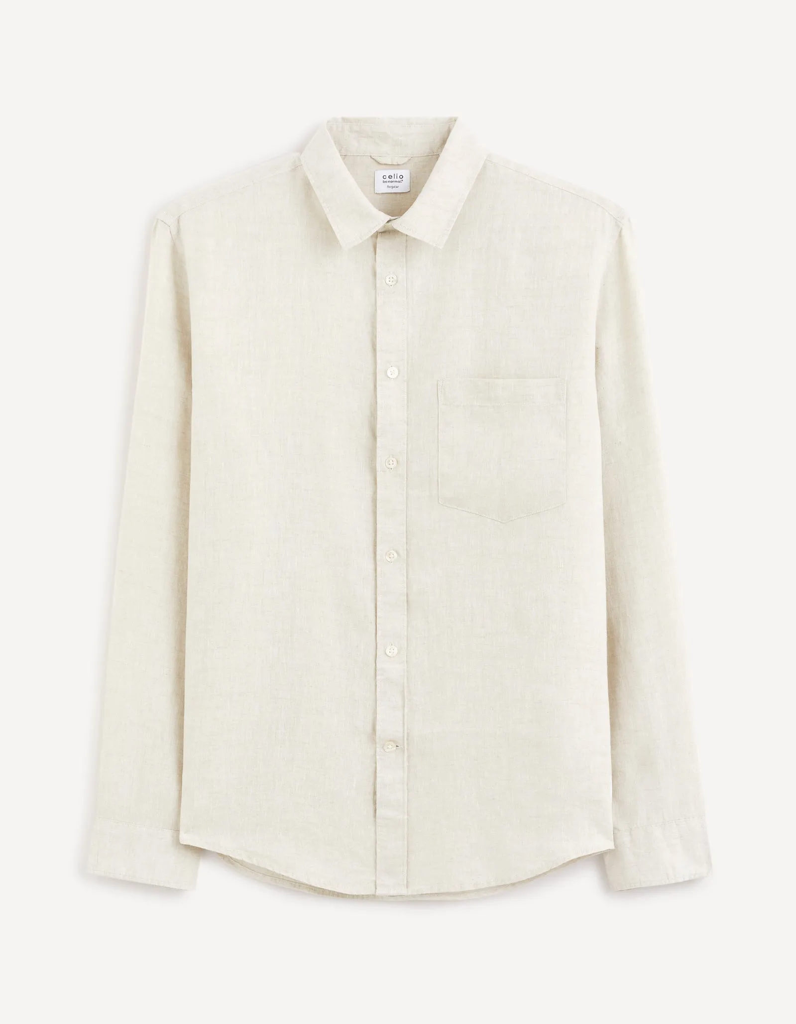 Regular shirt 100% linen