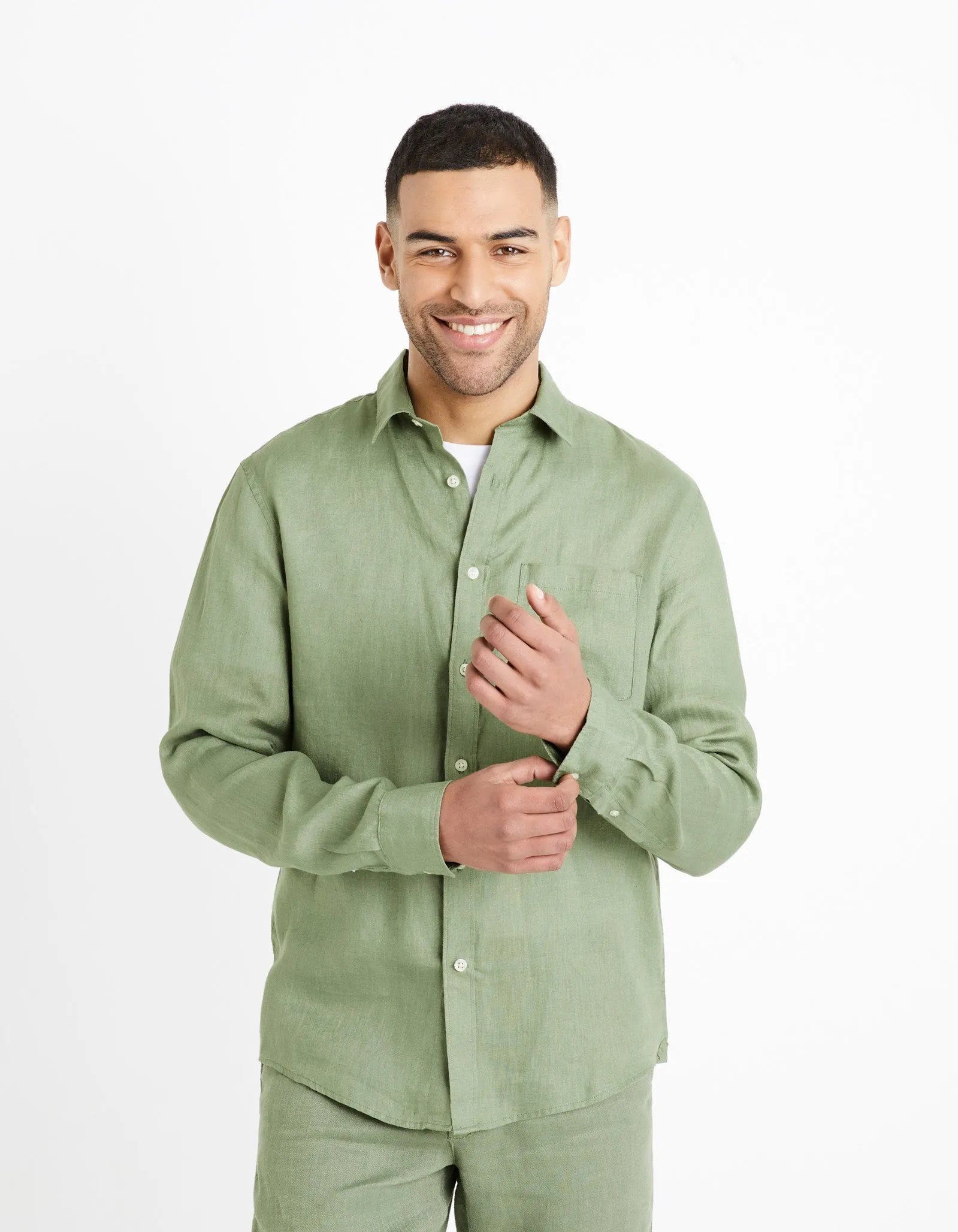 Regular shirt 100% linen