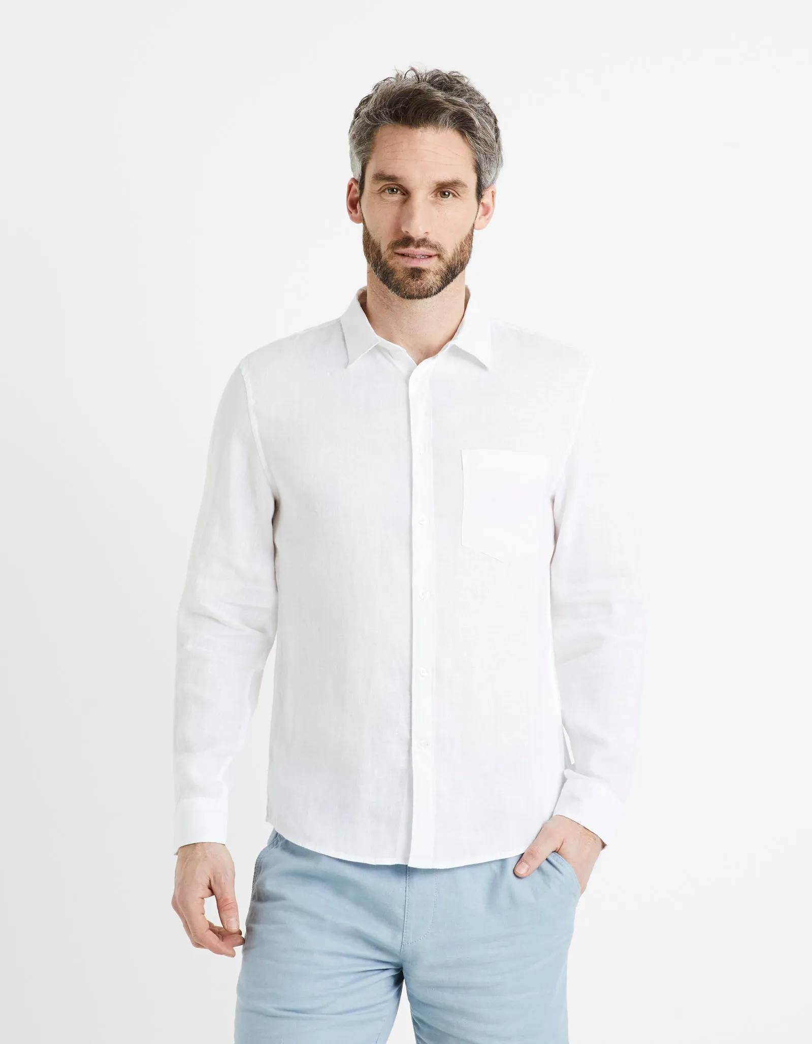 Regular shirt 100% linen