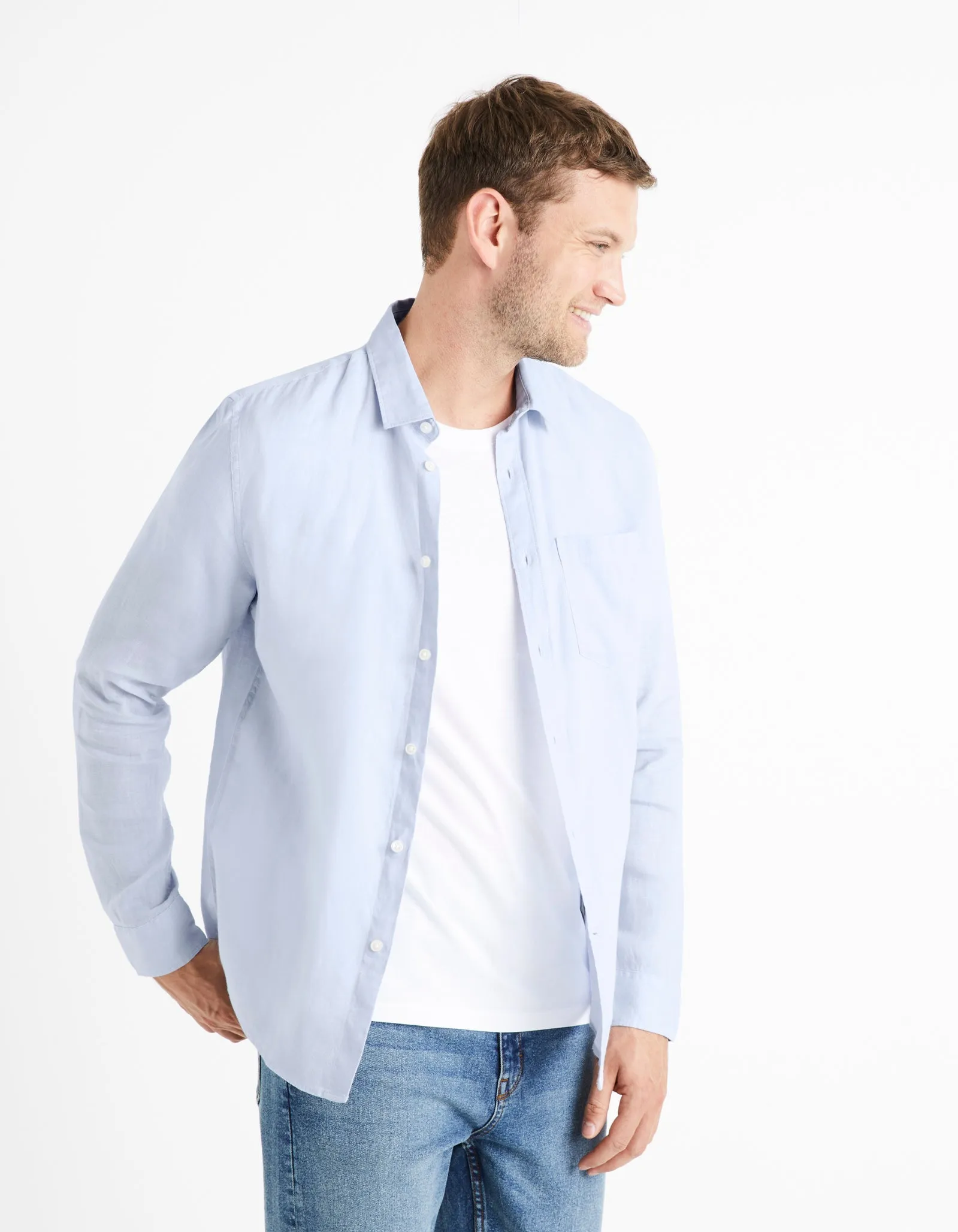 Regular shirt 100% linen