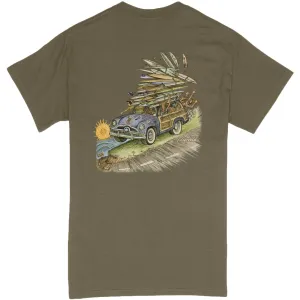 Rietveld Mens Weekend Warrior T-Shirt - Khaki