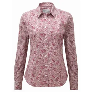 Schoffel Suffolk Ladies Cotton Shirt - Fern Burgundy
