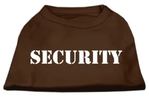 Security Screen Print Shirts Brown Med (12)