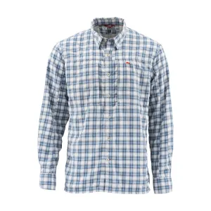 Simms Bugstopper LS Shirt - Faded Denim Plaid