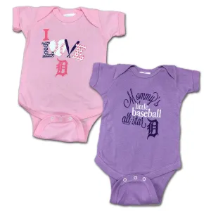 Tigers Mommy's Little Baseball Allstar 2-Pack